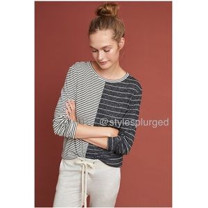 NWT ANTHRO Jodie Striped top size small